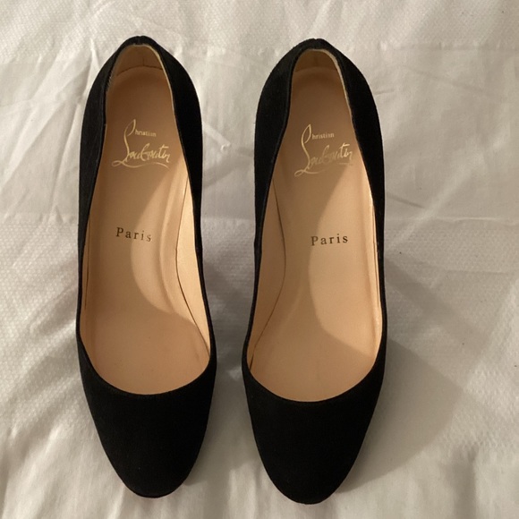 Christian Louboutin Black Suede Pumps - Picture 2 of 11